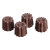 Matfer Bourgeat 380108 Chocolate Mold Small Cannele 40 Per Sheet 1" Dia. x 1"H Polycarbonate