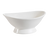 CAC China OBF-9 16 Oz. Bone White Porcelain Oval Accessories Bowl (1 Dozen)