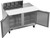 Beverage Air SPE48HC-08C 48" W Two-Section Two Door Sandwich Top Refrigerated Counter