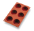 Matfer Bourgeat 257915 Gastroflex Muffin Mold 6 Per Sheet 2-3/4" Dia. x 1-1/2"H Muffins Food Grade Silicone