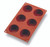 Matfer Bourgeat 257915 Gastroflex Muffin Mold 6 Per Sheet 2-3/4" Dia. x 1-1/2"H Muffins Food Grade Silicone