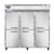 Continental Refrigerator 3RNSSHD 78" W Three-Section Solid Door Reach-In Refrigerator