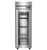 Hoshizaki F1A-FGE Steelheart Series 27.5" W Stainless Steel One-Section 1 Full Hinged Glass Door Reach-In Freezer - 115 Volts