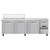 Continental Refrigerator RA93N12 93" W Four-Section One Door Refrigerated Base Sandwich Unit