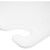 San Jamar CB101212WH 10" x 12" x 1/2" White Co-Polymer Cut-N-Carry Cutting Board