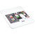 San Jamar CB101212WH 10" x 12" x 1/2" White Co-Polymer Cut-N-Carry Cutting Board