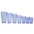 Winco PTP-24B 24 Oz. Blue Plastic Pebbled Tumbler