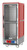 Metro C539-CLDC-4 C5 3 Series Red Full-Size Insulated Low Wattage Heated Holding & Proofing Cabinet with Clear Dutch Doors and Fixed Wire Slides - 120V
