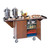 Lakeside 675 24" W Stainless Steel Drop Leaves Beverage Service Cart with 5" Swivel Carters