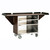 Lakeside 675 24" W Stainless Steel Drop Leaves Beverage Service Cart with 5" Swivel Carters