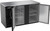 Beverage Air BB58HC-F-B 58" W Black Stainless Steel 2 Solid Doors Refrigerated Food Rated Back Bar Storage Cabinet - 115 Volts