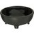 Carlisle 087303 3 3/4" Dia. Melamine Black Molcajete Salsa Dish - 48 per case
