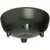 Carlisle 087303 3 3/4" Dia. Melamine Black Molcajete Salsa Dish - 48 per case