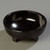 Carlisle 087303 3 3/4" Dia. Melamine Black Molcajete Salsa Dish - 48 per case