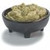 Carlisle 087303 3 3/4" Dia. Melamine Black Molcajete Salsa Dish - 48 per case