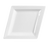 CAC China DM-12 Super White Porcelain Diamond Platter (2 Dozen Per Case)