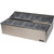 San Jamar FP924FL 25-1/4"W X 16-1/2"D X 8"H Stainless Steel Self-Service Center