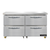 Continental Refrigerator SWF48N-U-D 48"W Two-Section Undercounter Freezer