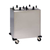 Lakeside S6211 Easy-Glide 11.25" Dia. Square Stainless Steel 2-Tube Heated Mobile Dish Dispenser