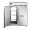 Continental Refrigerator 2RENSSPT 57"W Two-Section Solid Door Extra-Wide Refrigerator