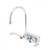 T&S Brass B-1146-04-CR-WS Workboard Faucet wall mount 4" centers 5-3/4" swivel gooseneck nozzle