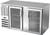Beverage Air BB58HC-FG-S 58" W Stainless Steel 2 Glass Doors Refrigerated Food Rated Back Bar Storage Cabinet - 115 Volts