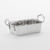 American Metalcraft MRP53 5.75" x 1.75" Rectangle Stainless Steel 17 Oz. Mini Roasting Pan