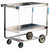Lakeside 557 700 Lbs. Stainless Steel Solid 2-Tier NSF Heavy Duty Deep Shelf Utility Cart
