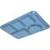 Carlisle 4398192 14" W x 10" D x 0.72" H Rectangular Melamine Compartment Tray