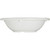 Carlisle KL80502 4 1/2" Dia. 4.75 Oz. Plastic White Kingline Rimmed Fruit Bowl
