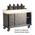 Lakeside 70410 Stainless Steel Condiment Cart Casters with Brakes 51-1/2"W x 25"D x 44-1/2"H