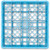 Carlisle RG2514 25 Compartments Polypropylene Blue OptiClean Dishwasher Glass Rack