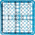 Carlisle RG2514 25 Compartments Polypropylene Blue OptiClean Dishwasher Glass Rack