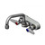 T&S Brass B-1115-XS-F12 Workboard Faucet deck mount 4" OC 6" swivel spout with 1.2 GPM aerator