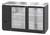 Hoshizaki BB59-G 59.5"W Two-Section Glass Door Refrigerated Back Bar Cooler