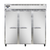 Continental Refrigerator 3RNSS 78" W Three-Section Solid Door Reach-In Refrigerator