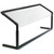 Carlisle 926003 60"W Black Portable Sneeze Guard