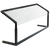 Carlisle 926003 60"W Black Portable Sneeze Guard