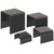 American Metalcraft BRS2 8" Sq. x 8" H Black Acrylic Riser Set
