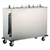 Lakeside 975 Adjust-a-Fit 12" Dia. Round Stainless Steel 3-Tube Cabinet Heated Mobile Dish Dispenser