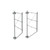 Metro 18Wb3C Regular Erecta Wall Mount 21-5/8"H Chrome Plated Finish