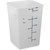 Carlisle 11966PE02 22 Qt. White with Blue Print Polyethylene Squares Food Storage Container