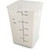 Carlisle 11966PE02 22 Qt. White with Blue Print Polyethylene Squares Food Storage Container