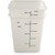 Carlisle 11966PE02 22 Qt. White with Blue Print Polyethylene Squares Food Storage Container