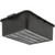 Carlisle N4401103 20" W x 15" D x 7" H Black Comfort Curve Tote Box