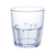 Winco PTSN-12 12 Oz. Blue SAN Plastic Ribbed Havana Tumbler