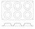 Matfer Bourgeat 257930 Gastroflex TaTin Mold 6 Per Sheet 3" Dia. x 1"H TaTins Food Grade Silicone
