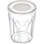 Dinex DX5900ST8714 Fenwick Translucent Tumbler Lid with Straw Slot (1000/cs)