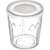Dinex DX5900ST8714 Fenwick Translucent Tumbler Lid with Straw Slot (1000/cs)