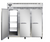 Continental Refrigerator 3R-PT 78"W Three-Section Solid Door Refrigerator